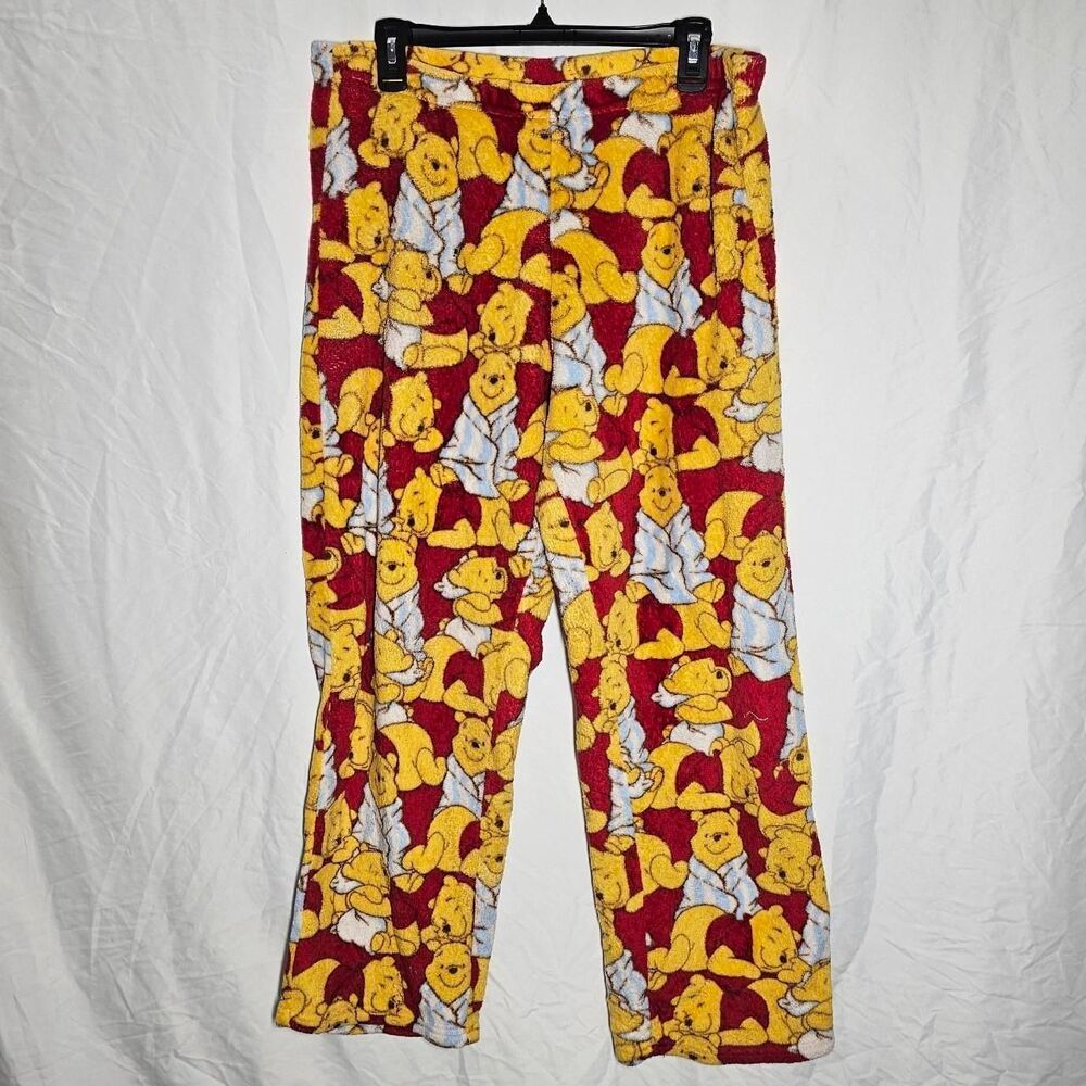 vintage y2k Winnie the pooh fuzzy Disney pajama pants